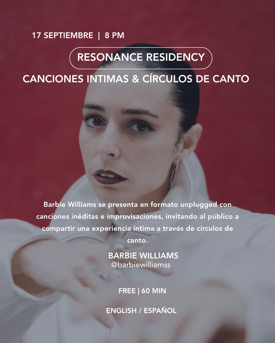 Koti Condesa September 17 2026 Canciones Intimas and Círculos de Canto event flyer