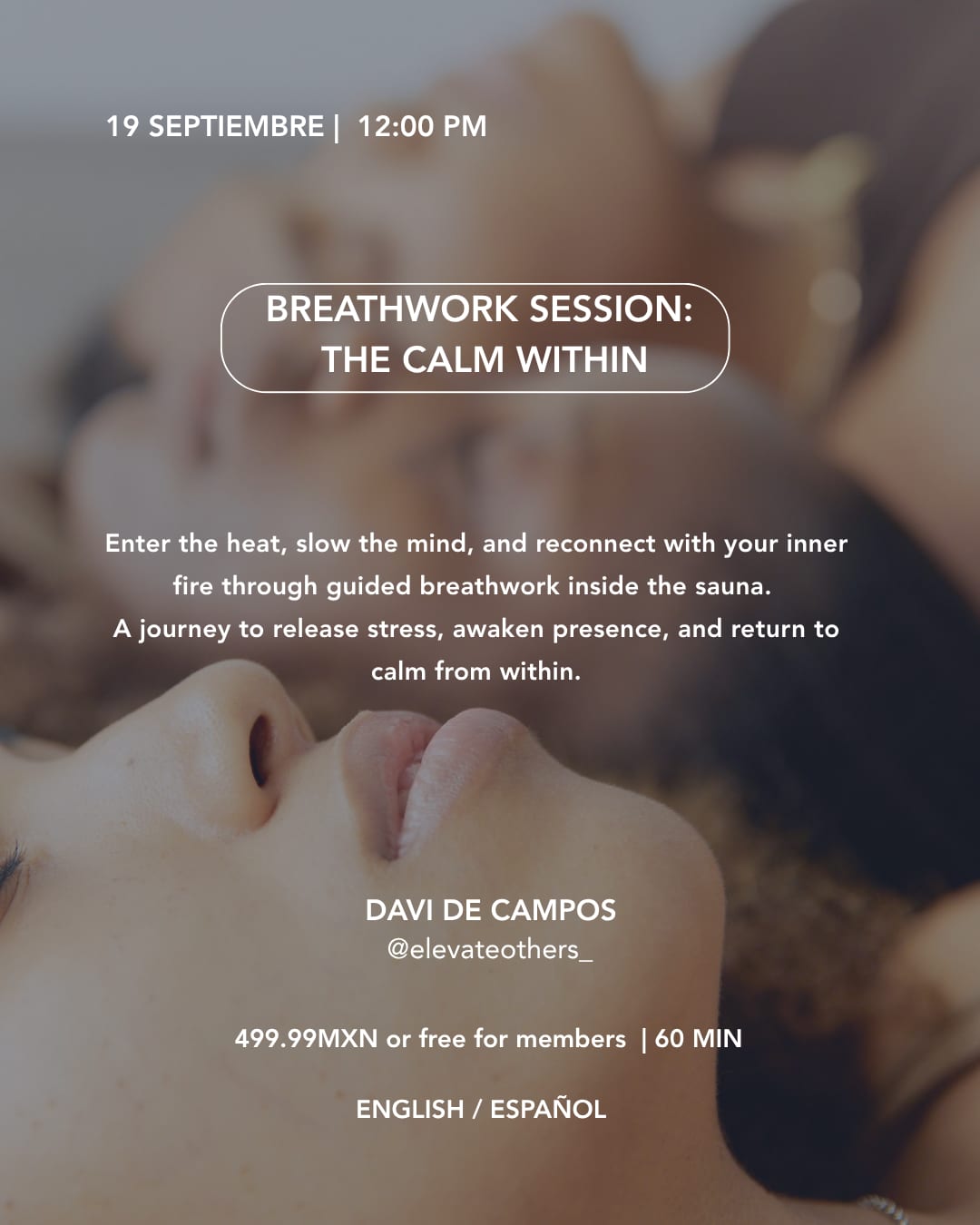 Koti Lomas September 19 2026 Breathwork Session The Calm Within event flyer